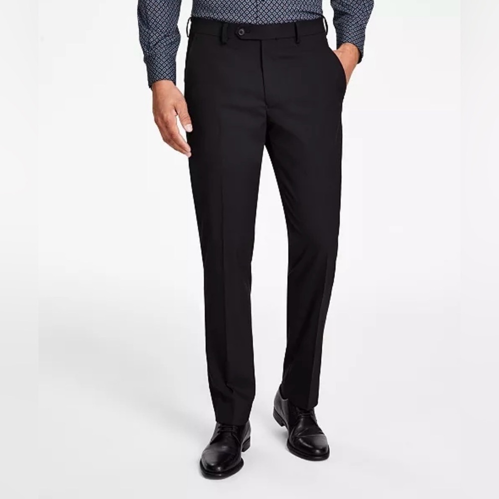 Alfani Men's Slim Fit Stretch Black Suit Dress Pants - NWT